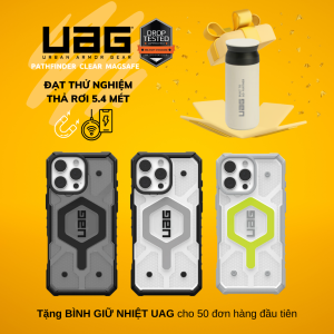 Ốp UAG PATHFINDER CLEAR Magsafe iPhone 16 Pro 6.3" (chính hãng)